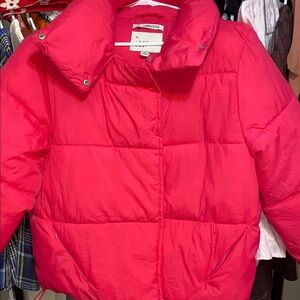 a new day Women's Pink Puffer Jacket